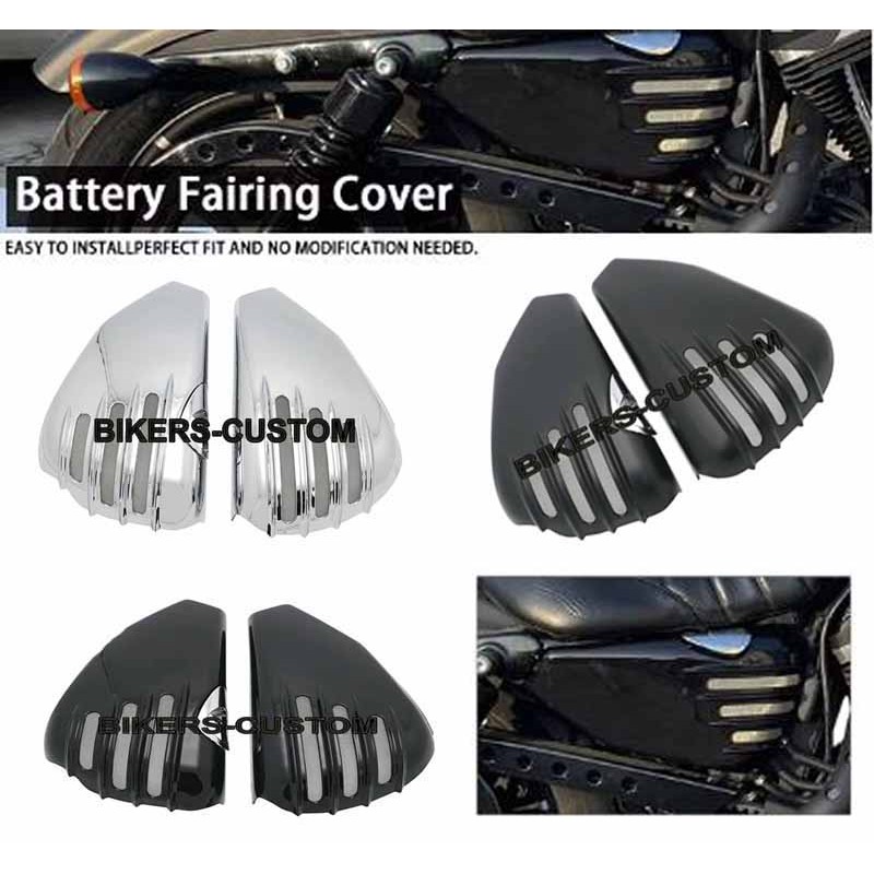 Bikers-Custom : Écopes bac à huile sportster ajourées