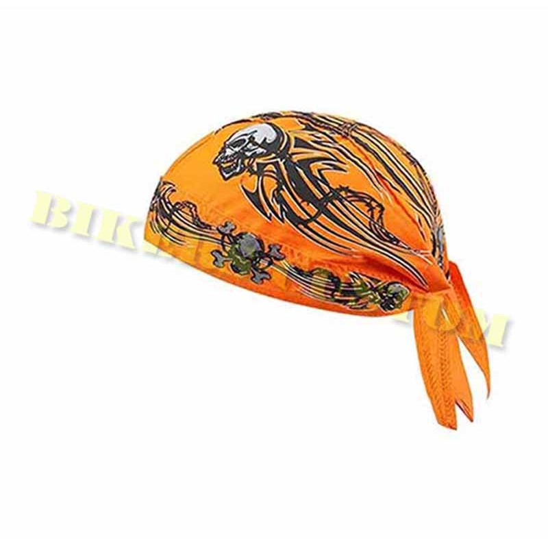 Bikers-Custom : Zandana biker skull orange