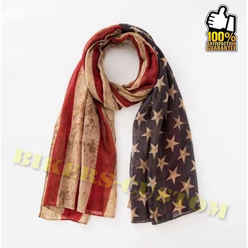 Bikers-Custom : Foulard old usa flag
