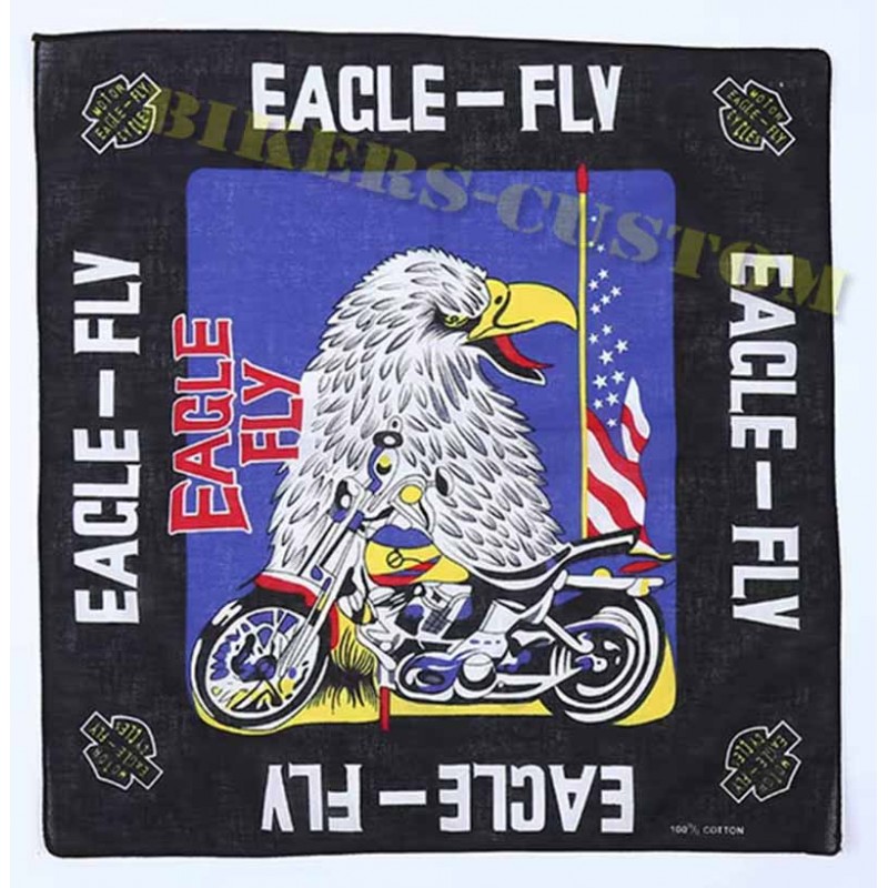 Bikers-Custom : Bandana biker eagle and bike