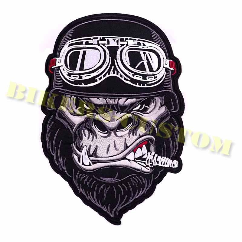 Bikers-Custom : Patchs, écussons tete de singe biker