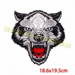 Bikers-Custom : Patchs, écussons tête de loup
