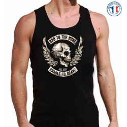 Bikers-Custom : Débardeur homme BAD TO THE BONE