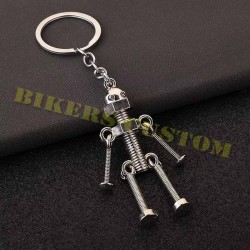 Bikers-Custom : Porte clés skull robot