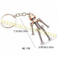 Bikers-Custom : Porte clés skull robot