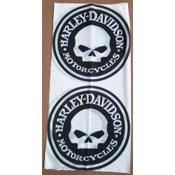 Tour de cou white skull HD