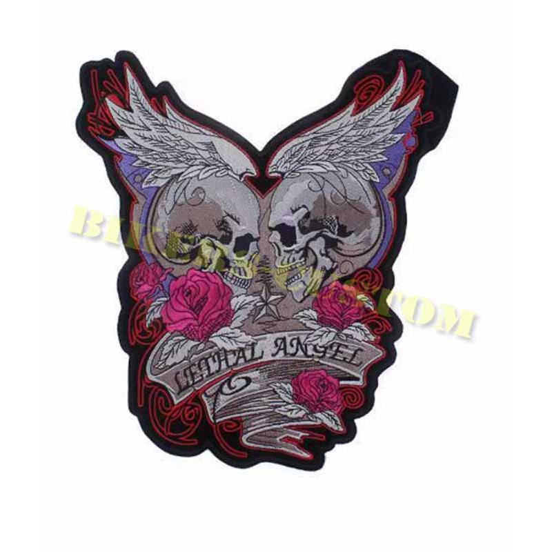 Bikers-Custom : patchs, écussons Angels skull