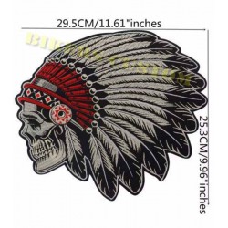 Bikers-Custom : patchs, écussons Indian skull