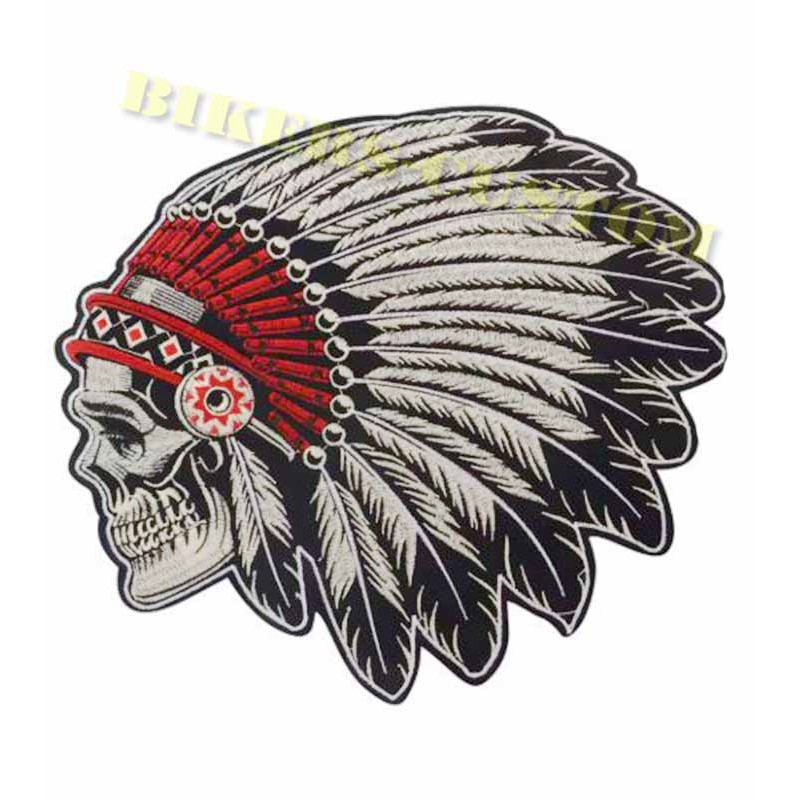 Bikers-Custom : patchs, écussons Indian skull