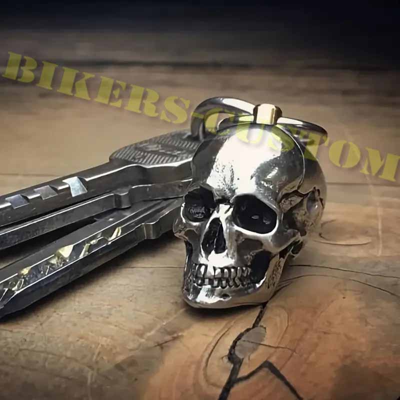 Bikers-Custom : Porte clés Skull