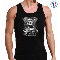 Bikers-Custom : Débardeur homme AMERICA'S HIGHWAY