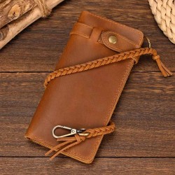 Portefeuille cuir hunter marron clair