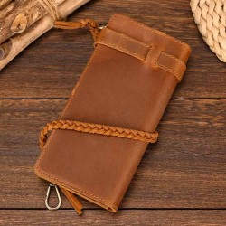 Bikers-Custom : Portefeuille cuir hunter marron clair