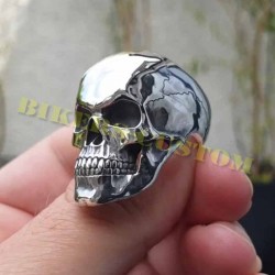Bikers-Custom : Bague bikers Tête de mort
