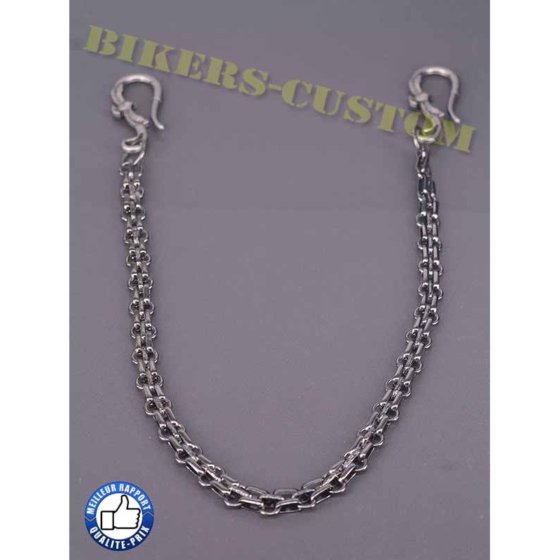 Bikers-Custom : Chaîne portefeuille doublelink