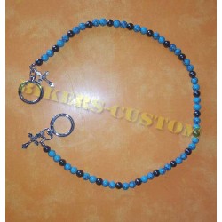 Chaîne portefeuille perles