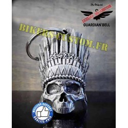Clochette moto ou guardian bell skull indian