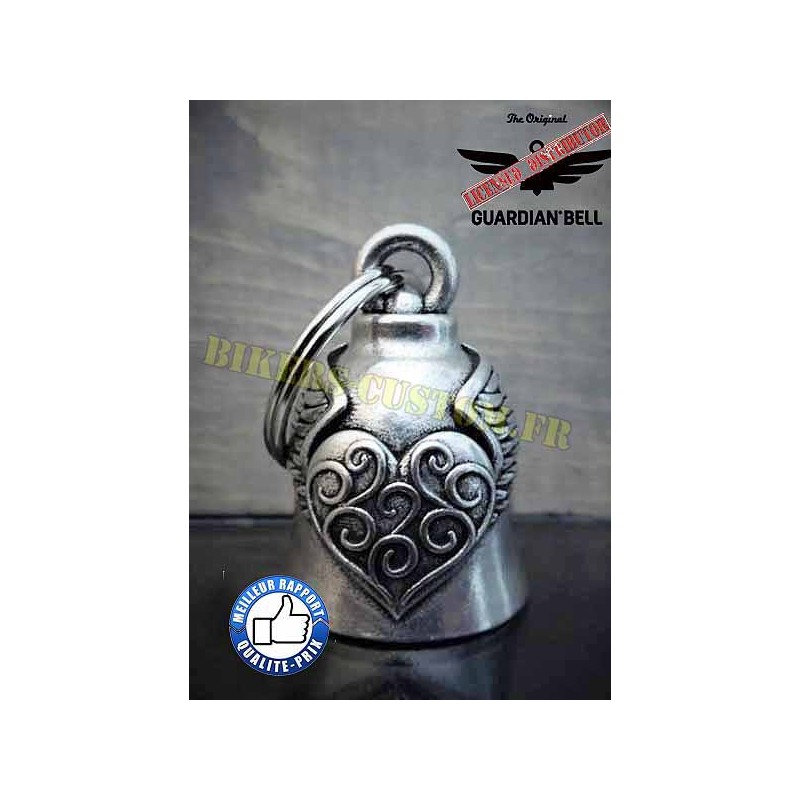 Bikers-Custom : Clochette moto ou guardian bell heart wing