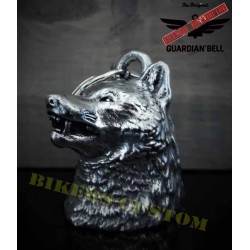 Clochette moto ou guardian bell Wolf Head