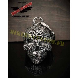Clochette moto ou guardian bell rose skull