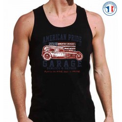 Bikers-Custom : Débardeur homme AMERICAN PRIDE GARAGE