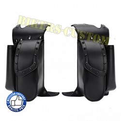 Bikers-Custom : Bagage moto trousse outils droite et gauche pour pare jambes de FLH