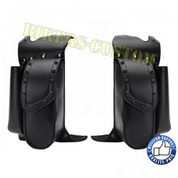Bagage moto trousse outils droite et gauche pour pare jambes de FLH