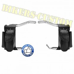 Bikers-Custom : Bagage moto trousse outils droite et gauche pour pare jambes de FLH