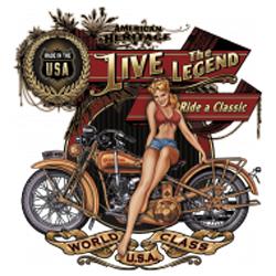 Bikers-Custom : Débardeur homme LIVE THE LEGEND BABE