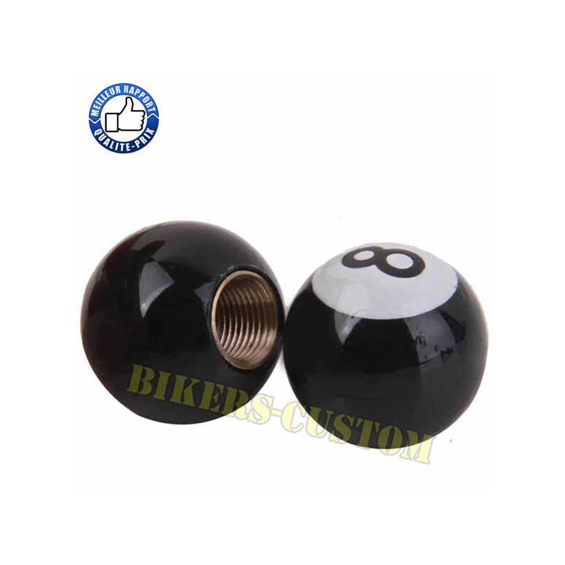 Bikers-Custom : Bouchons de valves boule 8