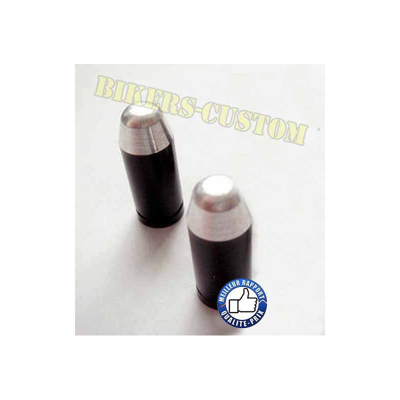 Bikers-Custom : Bouchons de valves balle noir