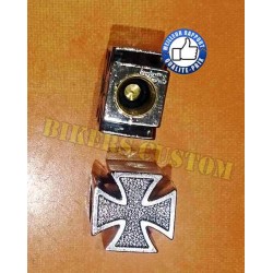 Bouchons de valves croix de malte argent