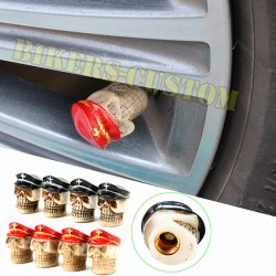 Bouchons de valves hat skull