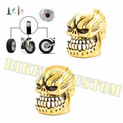 Bouchons de valves crazy skull or