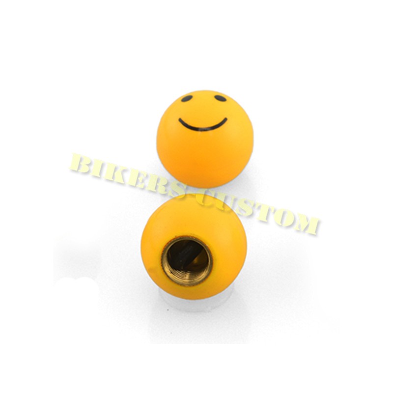 Bikers-Custom : Bouchons de valves Smiley