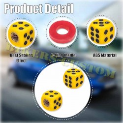Bouchons de valves dés jaune