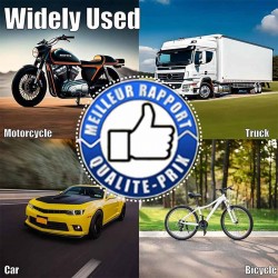 Bikers-Custom : Bouchons de valves dés jaune