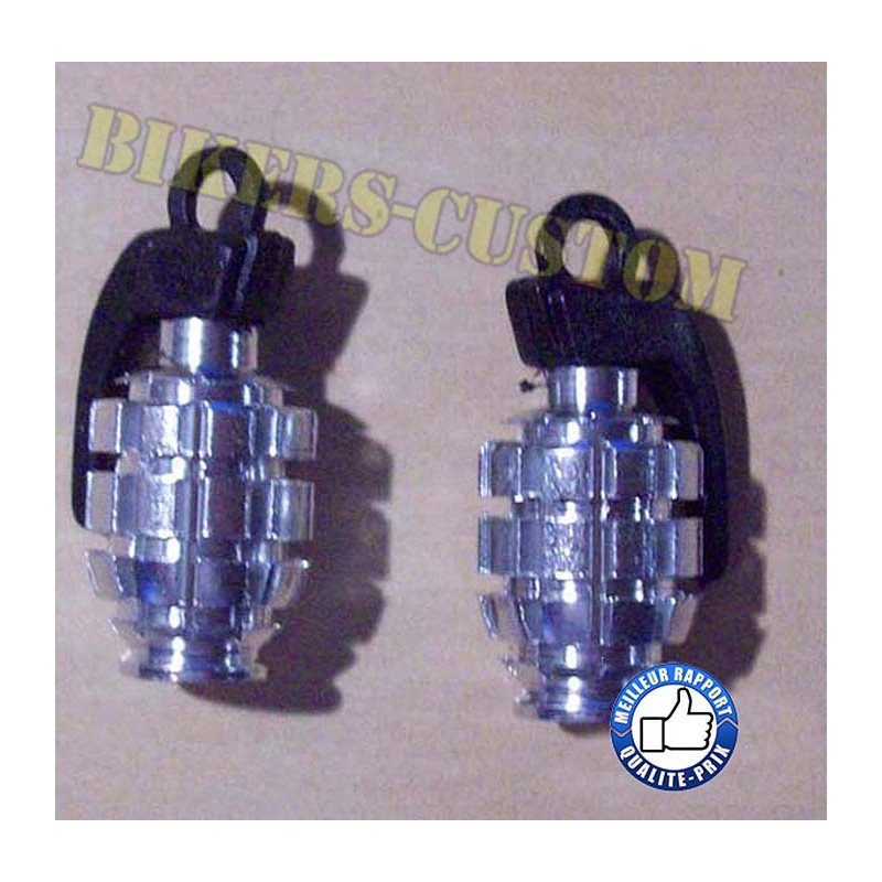 Bikers-Custom : Bouchons de valves grenade