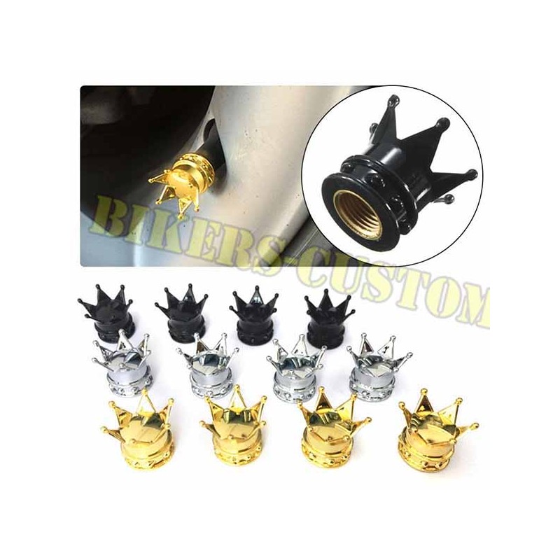 Bikers-Custom : Bouchons de valves couronne