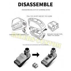 Bikers-Custom : Bloque disque moto veison alarme