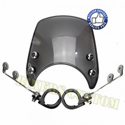 Bikers-Custom : Pare brise fumé ou noir pour Harley et custom