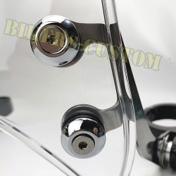 Bikers-Custom : Pare brise fumé ou noir pour Harley et custom