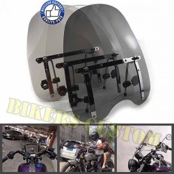 Pare brise fumé pour Harley et custom