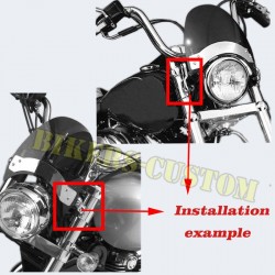 Bikers-Custom : Pare brise windshield pour Harley et custom