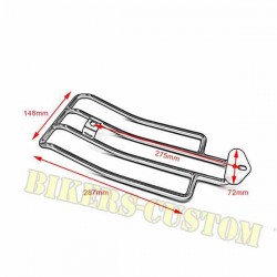 Bikers-Custom : Porte bagages pour sportster noir ou chrome 85/2003