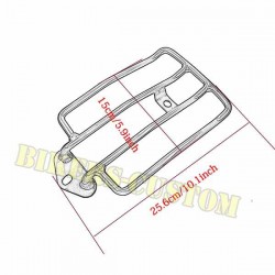 Bikers-Custom : Porte bagages pour sportster noir ou chrome 04/2018