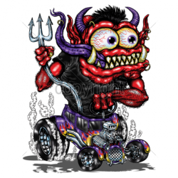 Sweat biker RED MONSTER PURPLE HOT ROD