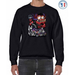 Bikers-Custom : Sweat biker RED MONSTER PURPLE HOT ROD