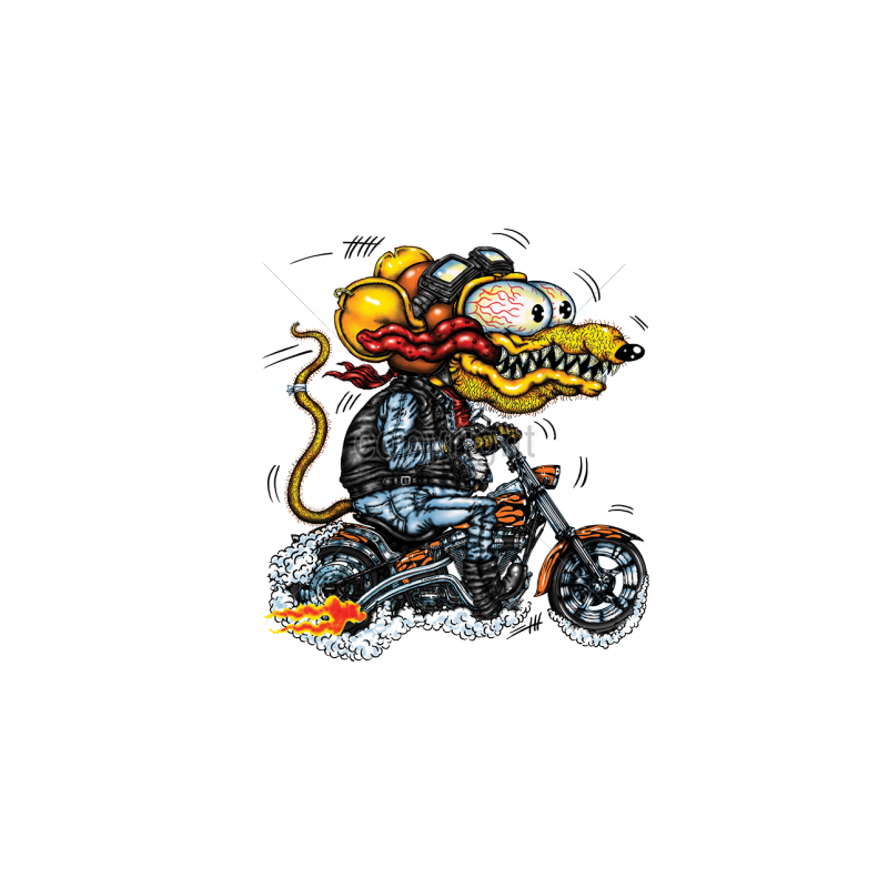 Bikers-Custom : Sweat biker YELLOW MONSTER ORANGE CYCLE.