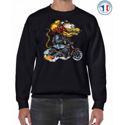 Bikers-Custom : Sweat biker YELLOW MONSTER ORANGE CYCLE.